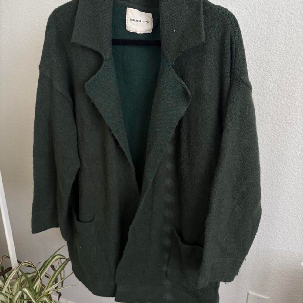 Unbranded Women's Green Cardigan